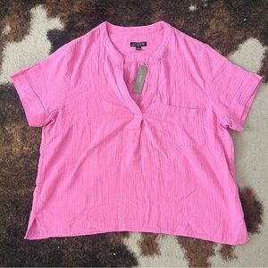J. Crew Pink Blouse New with Tags - 100% cotton